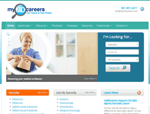 Tablet Screenshot of mymdcareers.com